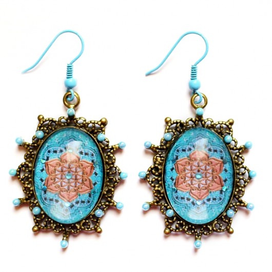 Marokanki kolczyki blue lux