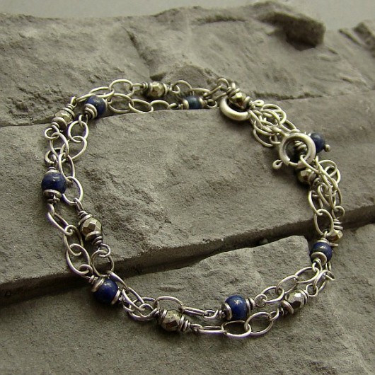 Lapis i piryt - bransoletki