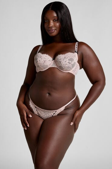 Hunkemöller Biustonosz Dorothy z nieusztywnianymi fiszbinami Różowy