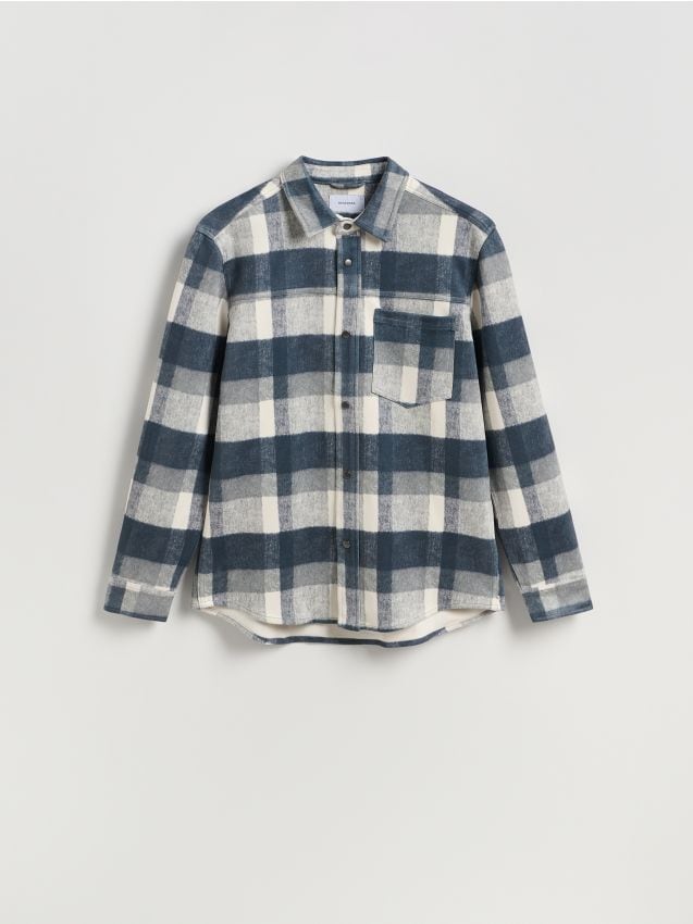 Reserved - Koszula regular fit w kratę - wielobarwny