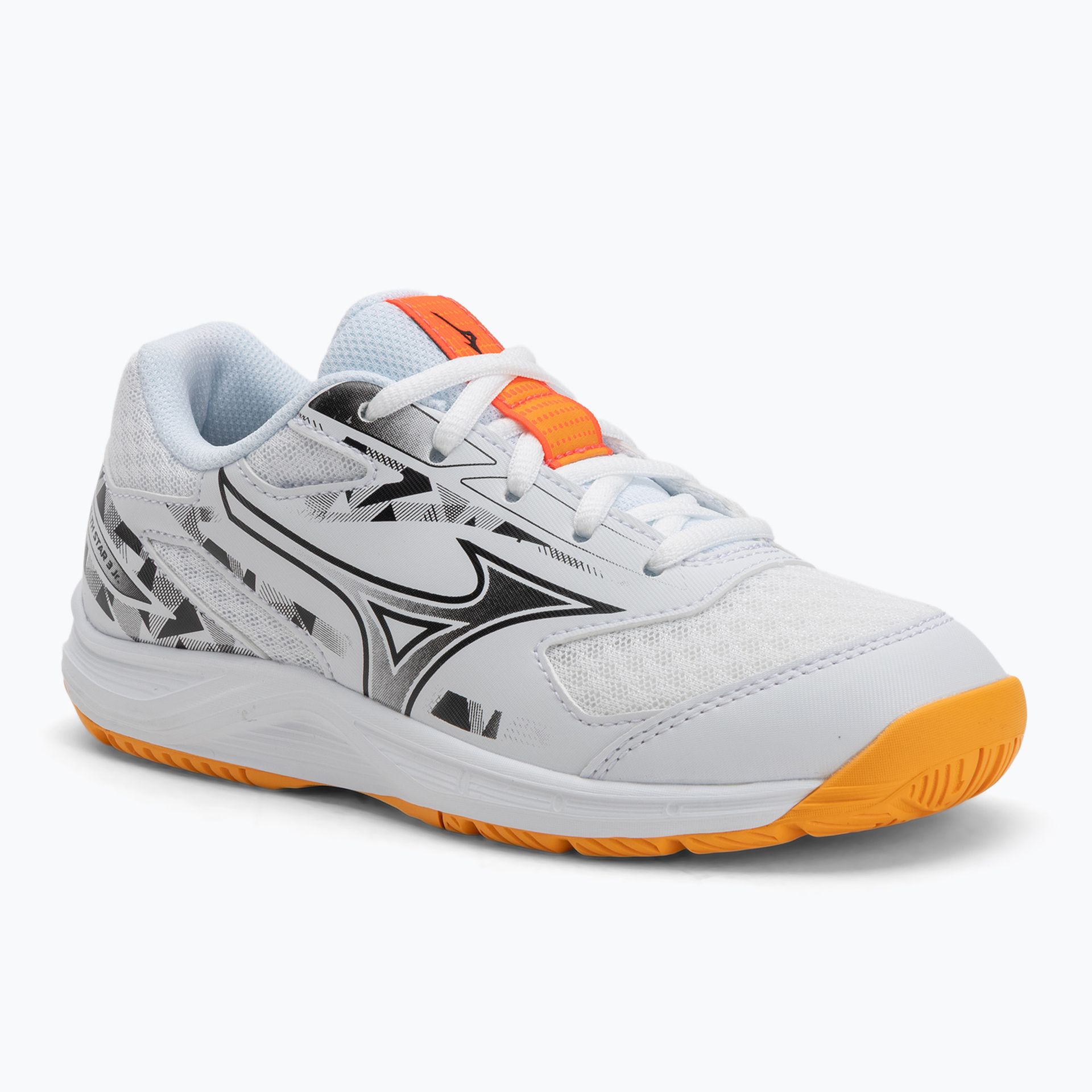 Buty dziecięce Mizuno Stealth Star 3 white/fiery coral 2/citrus WYSYŁKA W 24H 30 DNI NA ZWROT