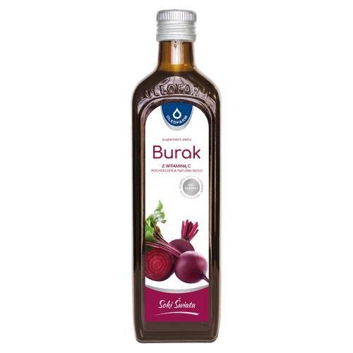 Oleofarm Soki Świata Burak z witaminą C pochodzenia naturalnego, 490 ml