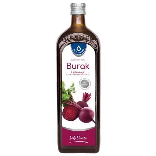 Oleofarm Soki Świata Burak z witaminą C pochodzenia naturalnego, 980 ml