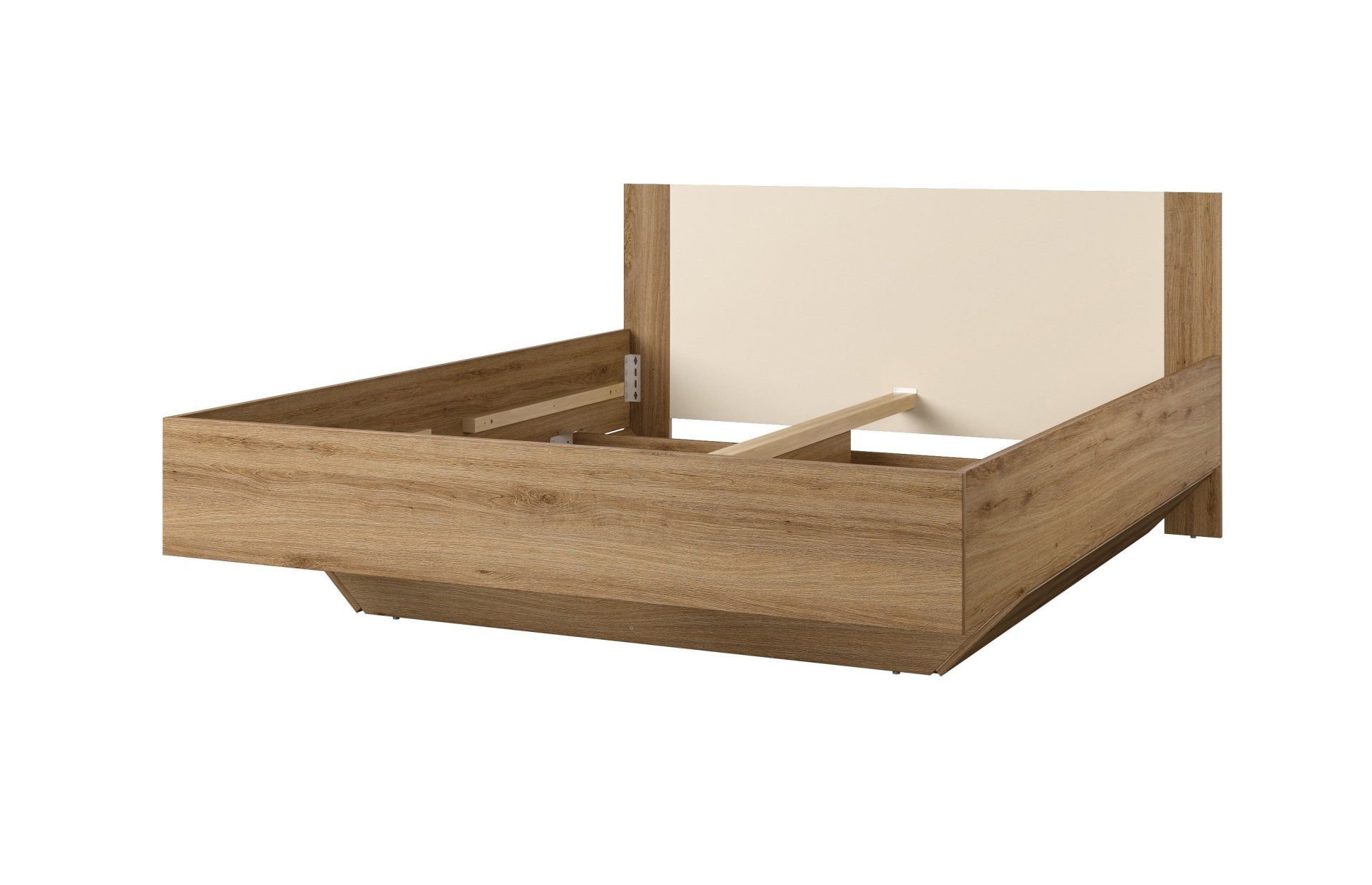 Łóżko 160X200 Vertina 31 Dąb Dziki / Beż Piaskowy