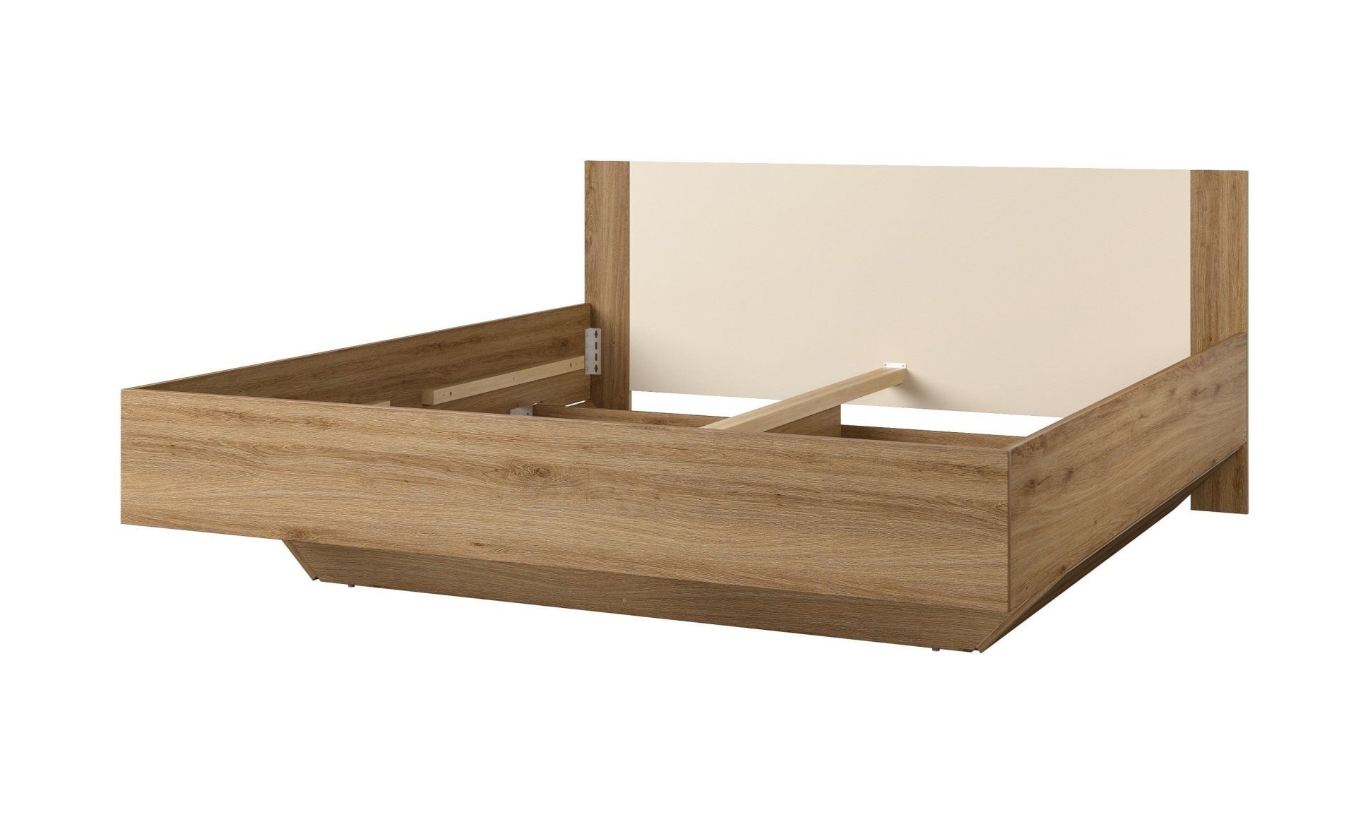 Łóżko 180X200 Vertina 32 Dąb Dziki / Beż Piaskowy