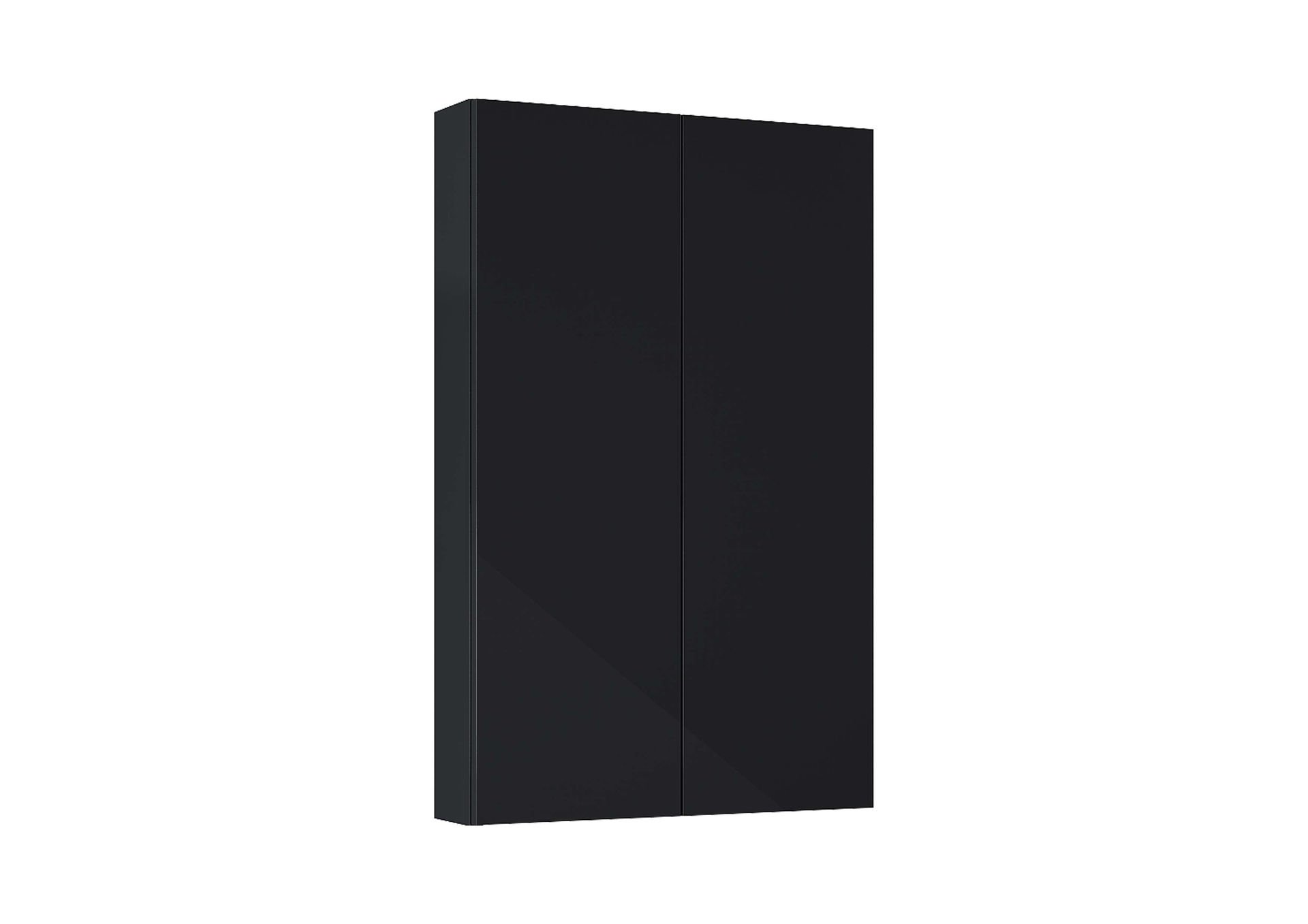 Szafka łazienkowa wisząca Roca Extra 50x80x12,6 cm czarny połysk A857960351
