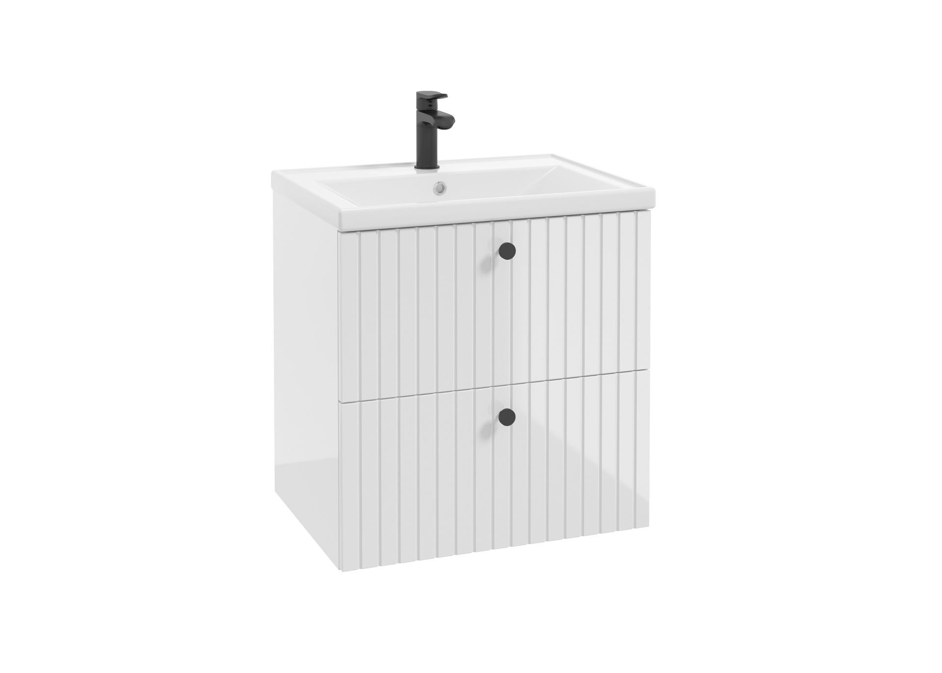 Szafka łazienkowa pod umywalkę Defra Rietti 60 cm biały połysk 001-D-06051