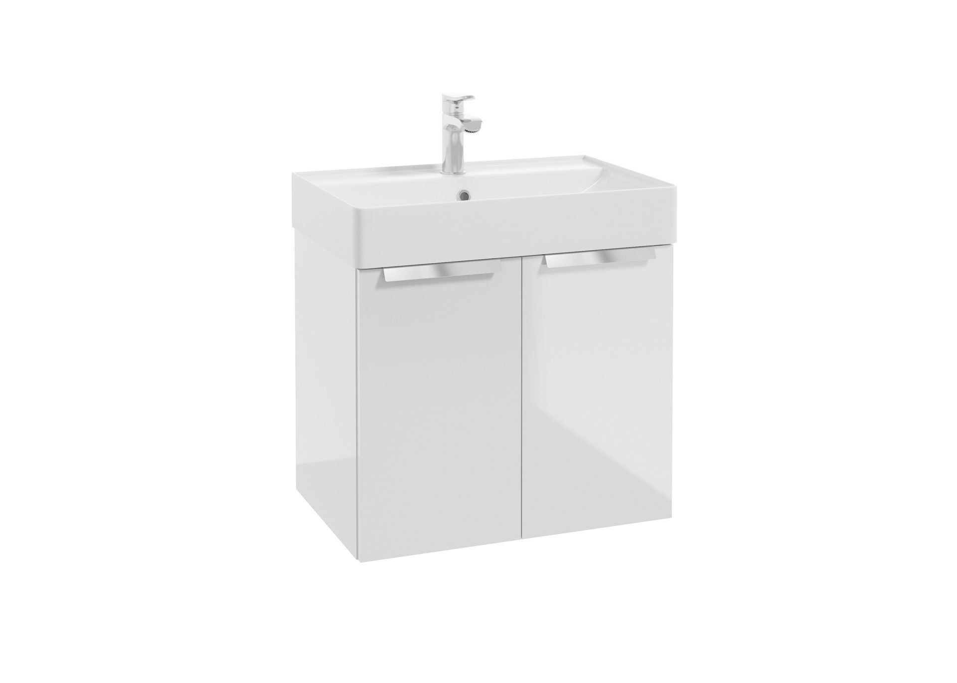 Szafka łazienkowa pod umywalkę Defra Faro 59 cm biały połysk 001-D-06067