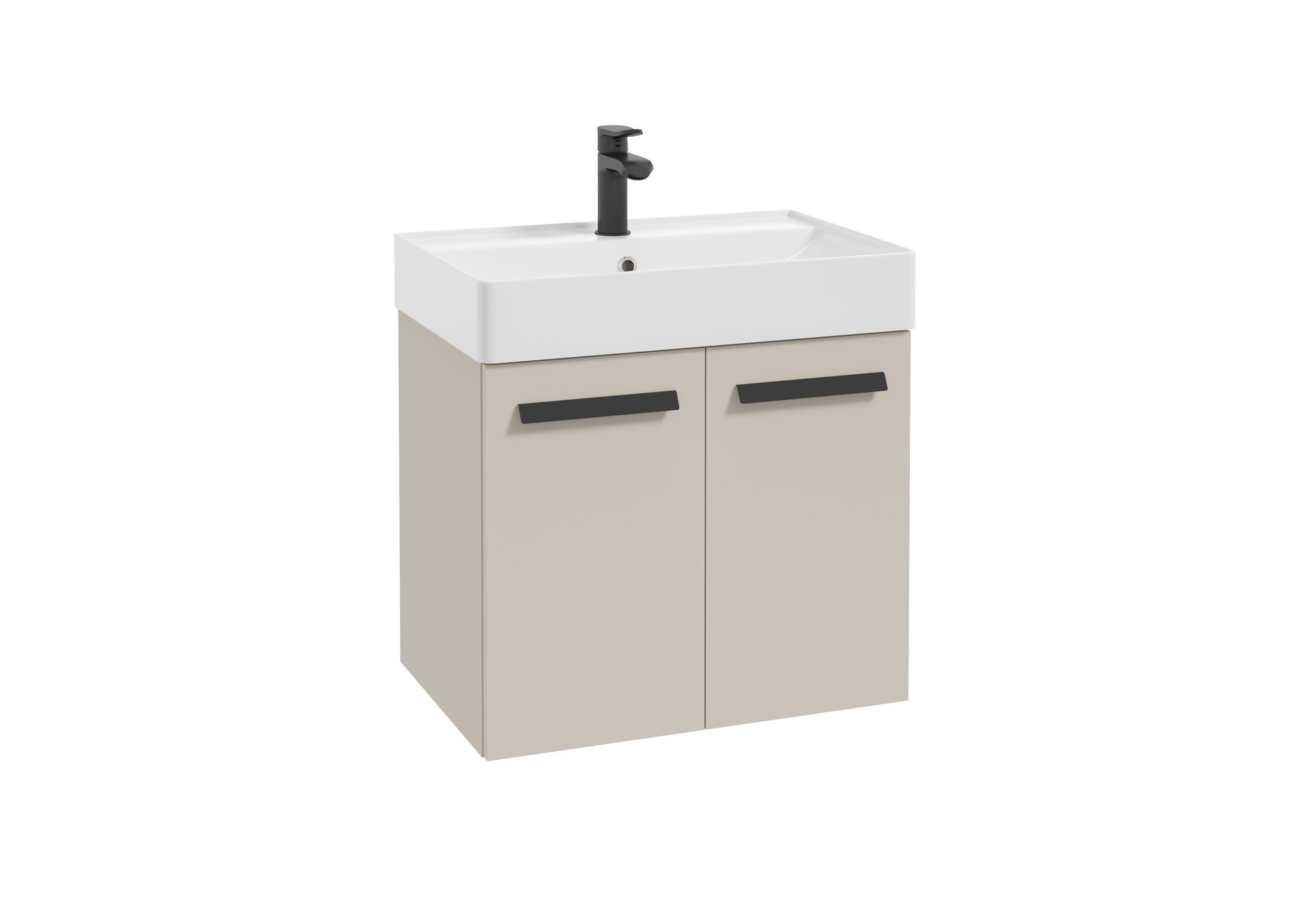 Szafka łazienkowa pod umywalkę Defra Faro 59 cm szary kaszmir mat 001-D-06066