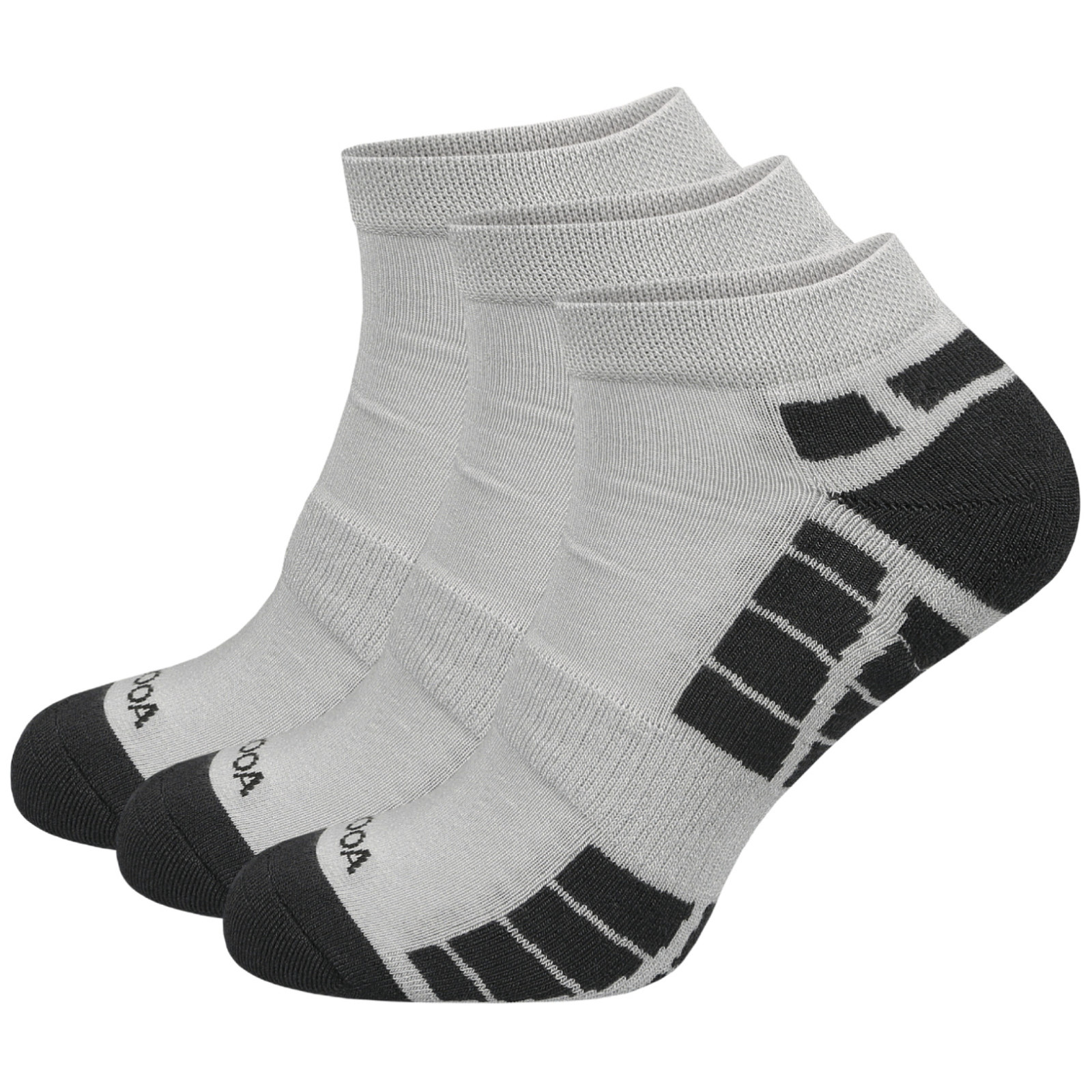 Skarpetki MOOA Silver Bamboo Low 3-pack Rozmiar skarpet: 43-46 / Kolor: szary