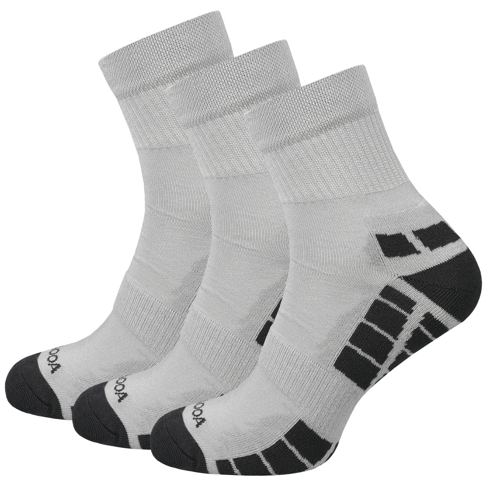 Skarpetki MOOA Silver Bamboo Mid 3-pack Rozmiar skarpet: 35-38 / Kolor: szary