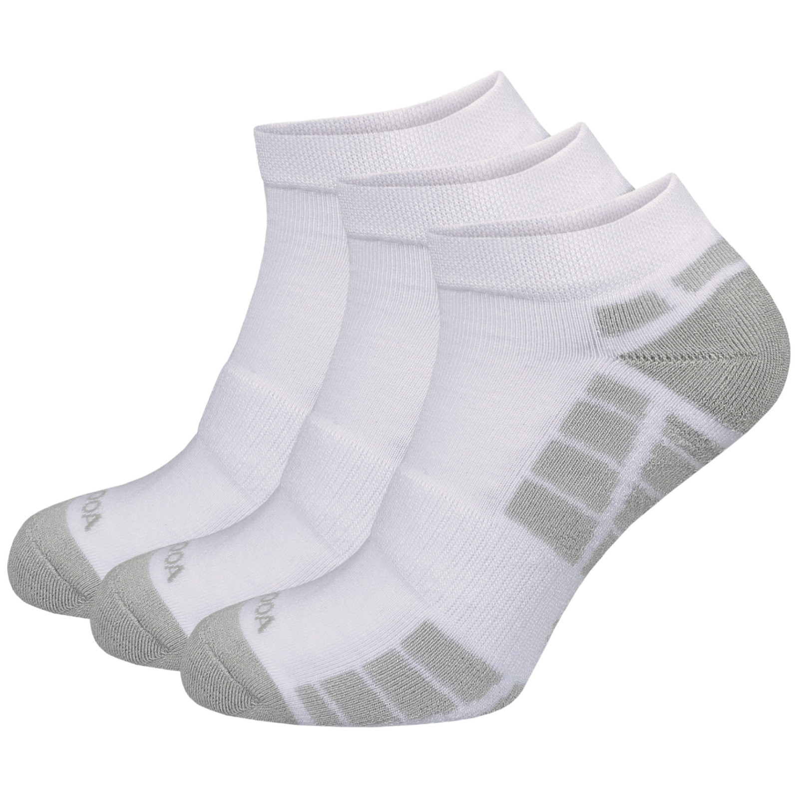 Skarpetki MOOA Silver Bamboo Low 3-pack Rozmiar skarpet: 35-38 / Kolor: biały/szary