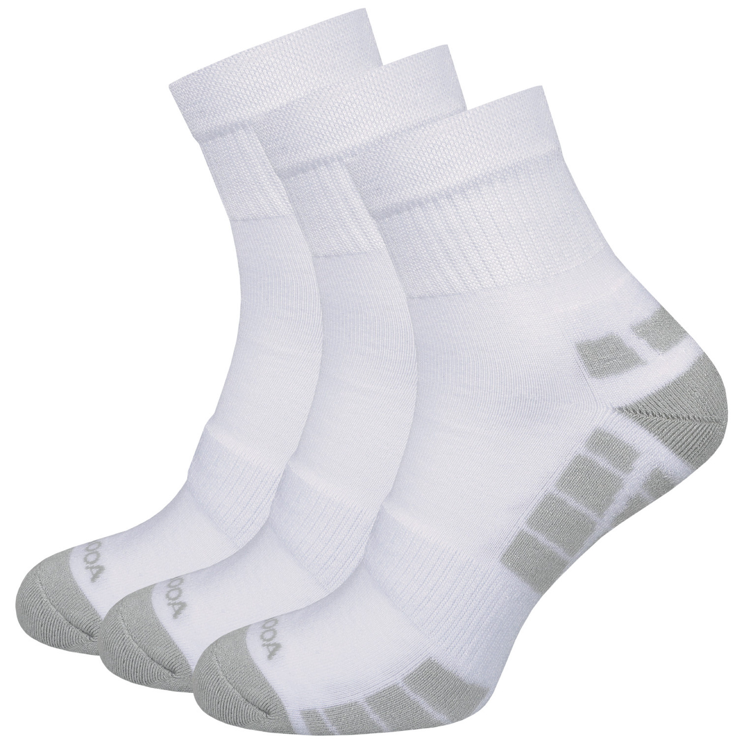 Skarpetki MOOA Silver Bamboo Mid 3-pack Rozmiar skarpet: 35-38 / Kolor: biały/szary