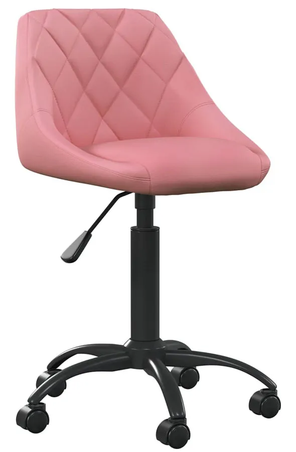 Elior Różowy tapicerowany fotel obrotowy G6-M00