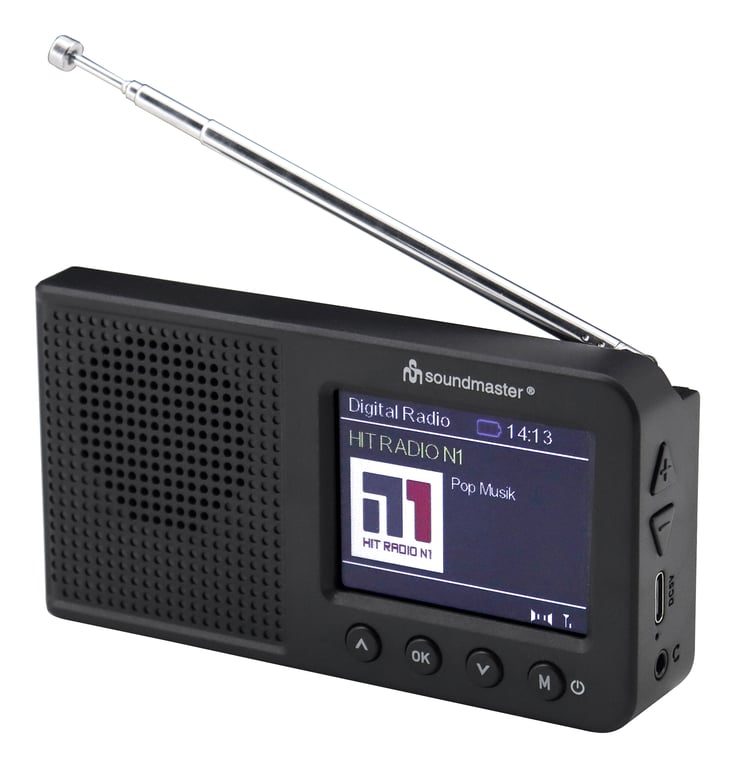 Soundmaster DAB175SW radio Przenośny Analogowe i cyfrowe Czarny