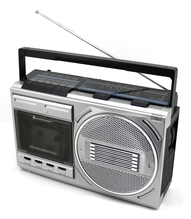 Soundmaster RR20SI magnetofon Czarny, Srebrny