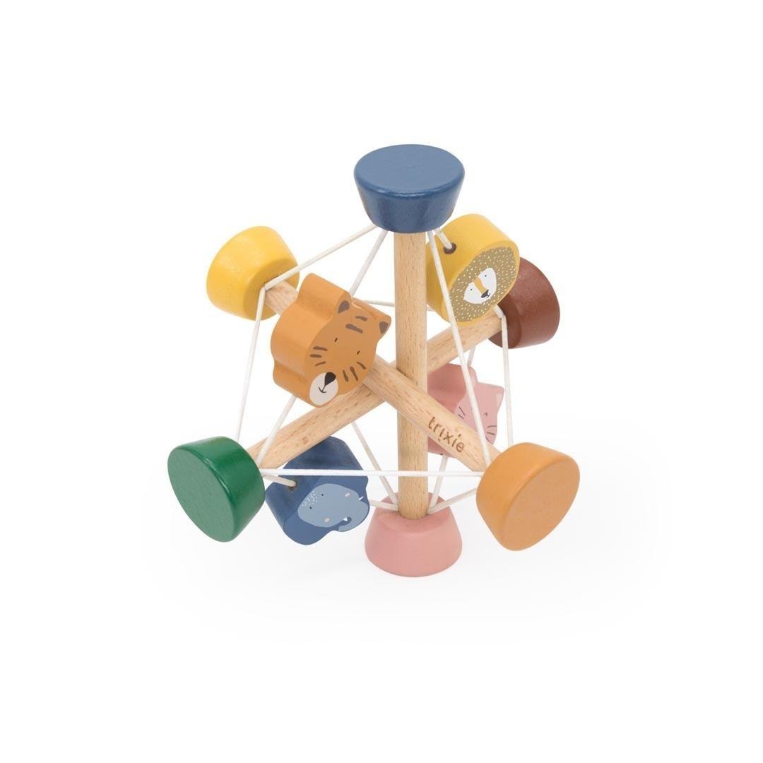 Piłka edukacyjna drewniana