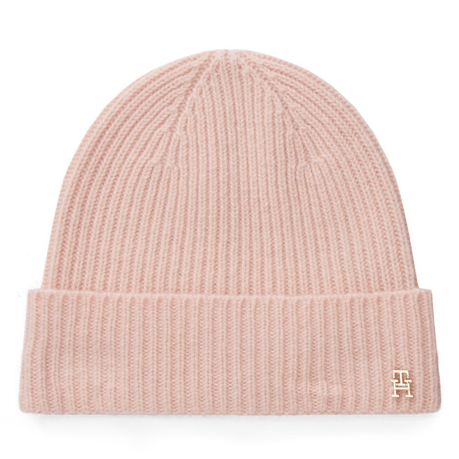 Czapka Tommy Hilfiger Th Cashmere AW0AW17772 Różowy