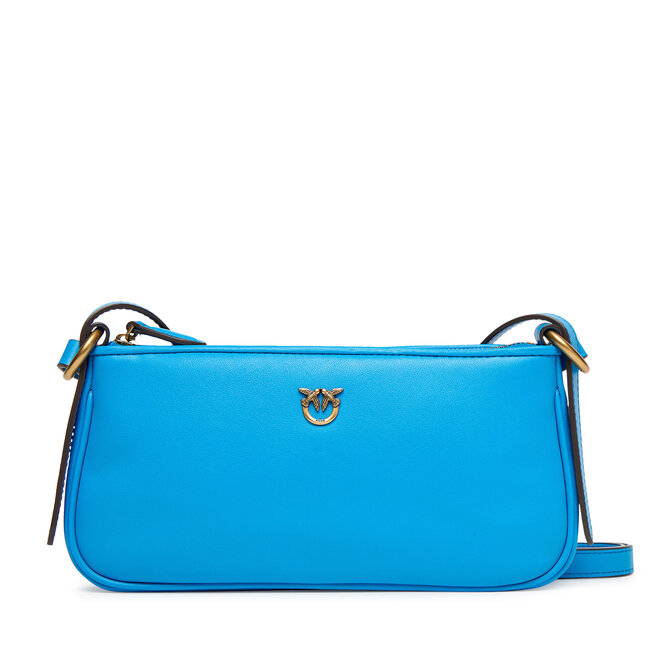 Torebka PINKO Half Moon Baguette Mini AI 25-26 PLTT 105069 A0QO Niebieski