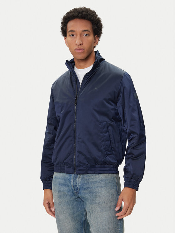 Calvin Klein Jeans Kurtka bomber Harrington LV04RC516G Granatowy Regular Fit