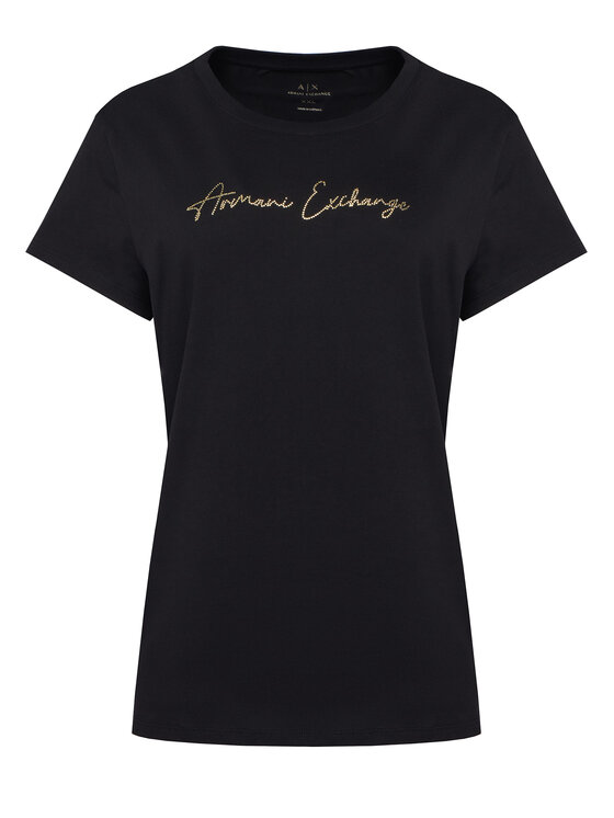 Armani Exchange T-Shirt XW001457 AF10356 MC021 Czarny Regular Fit