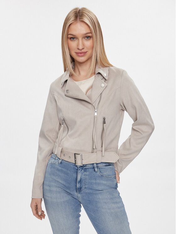Guess Kurtka przejściowa Celeste W4RL10 WFWQ0 Szary Regular Fit