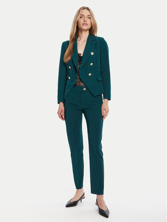 Rinascimento Chinosy CFC0126225003 Zielony Slim Fit