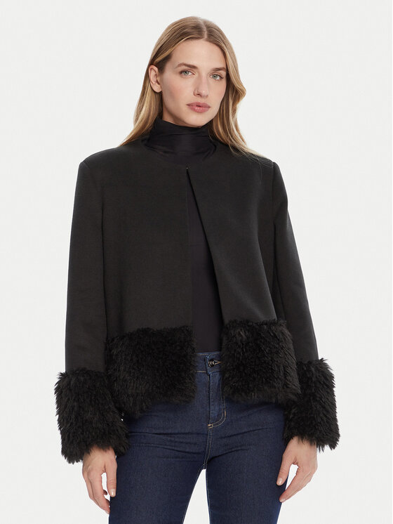 top Rinascimento Kurtka przejściowa CFC0125791003 Czarny Regular Fit