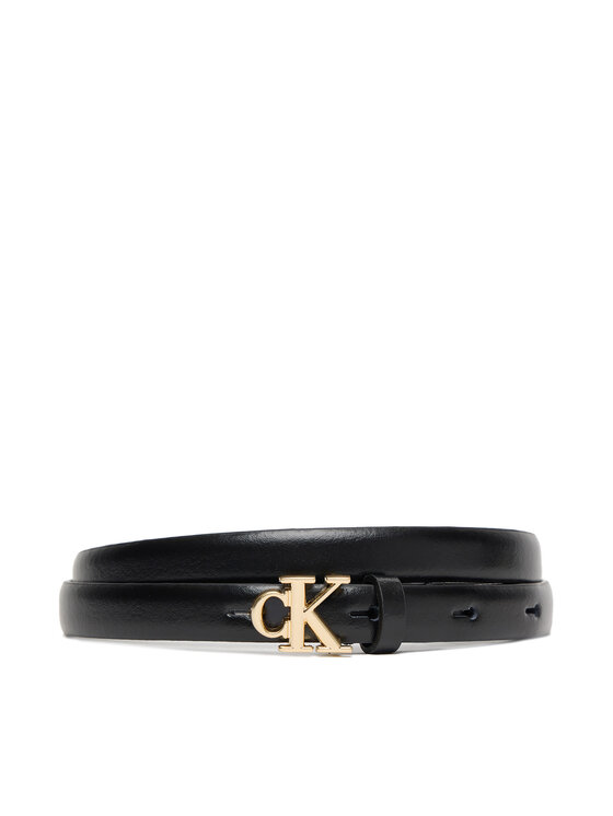 Calvin Klein Pasek Damski Ck Buckle 15Mm Fixed Belt LV04F7055G Czarny