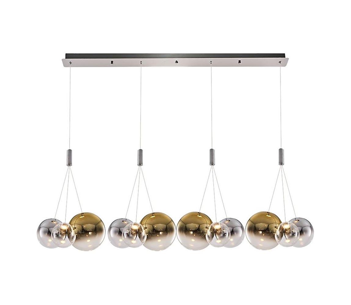 Lampa sufitowa LED ENNA 12xG9/5W/230V 3000K dymiona/złota