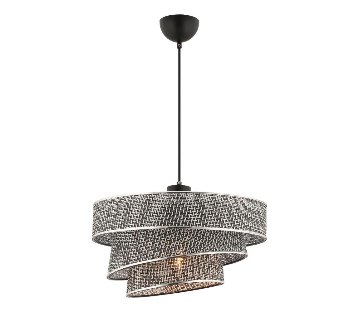 Lampa sufitowa COUPER 1xE27/60W/230V szara/ błyszczący chrom