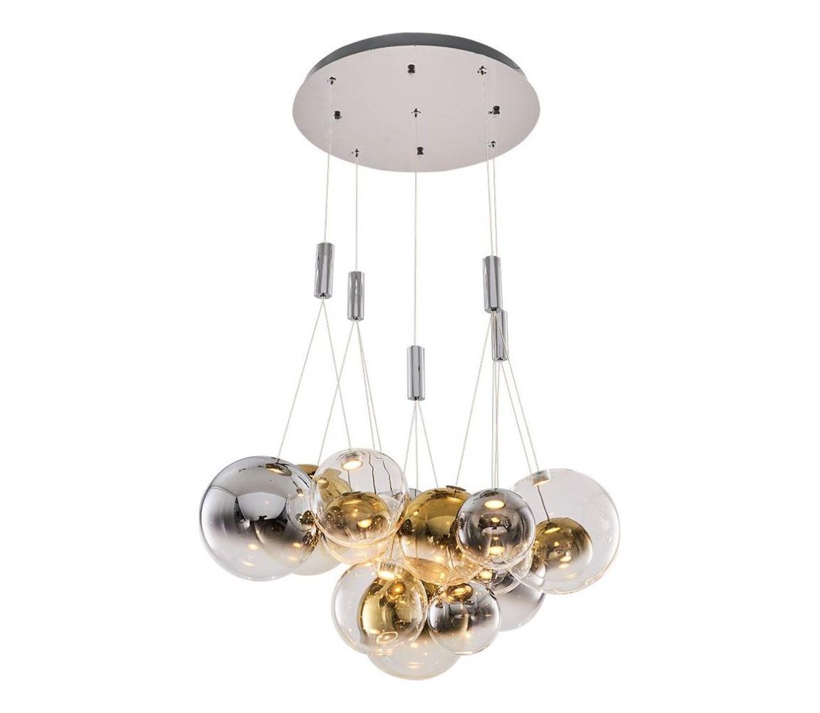 Lampa sufitowa LED ENNA 15xG9/5W/230V 3000K dymiona/złota