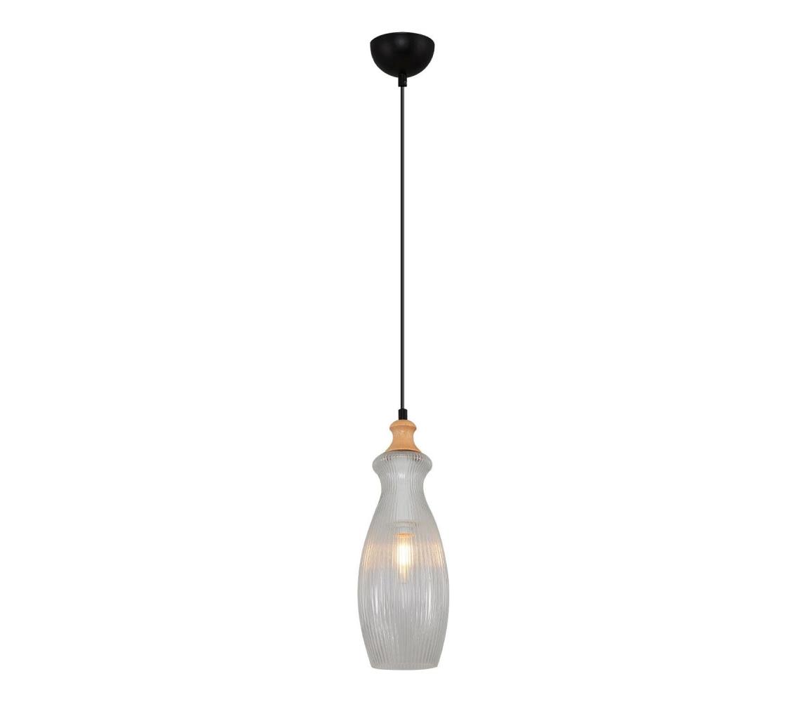 Lampa wisząca BOTTLE 1xE14/4W/230V przezroczysta