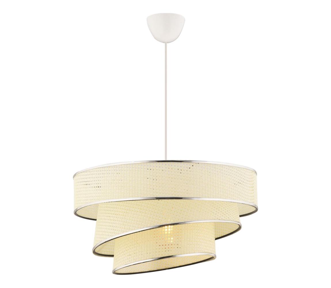 Lampa wisząca COUPER 1xE27/60W/230V biała/wykończenie na wysoki połysk