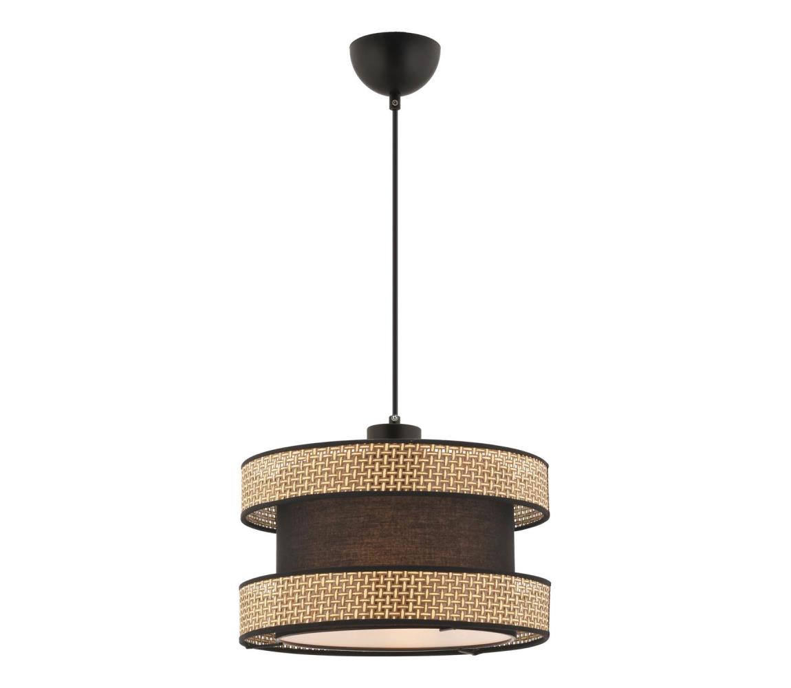 Lampa wisząca HALO 1xE27/60W/230V brązowa/beżowa