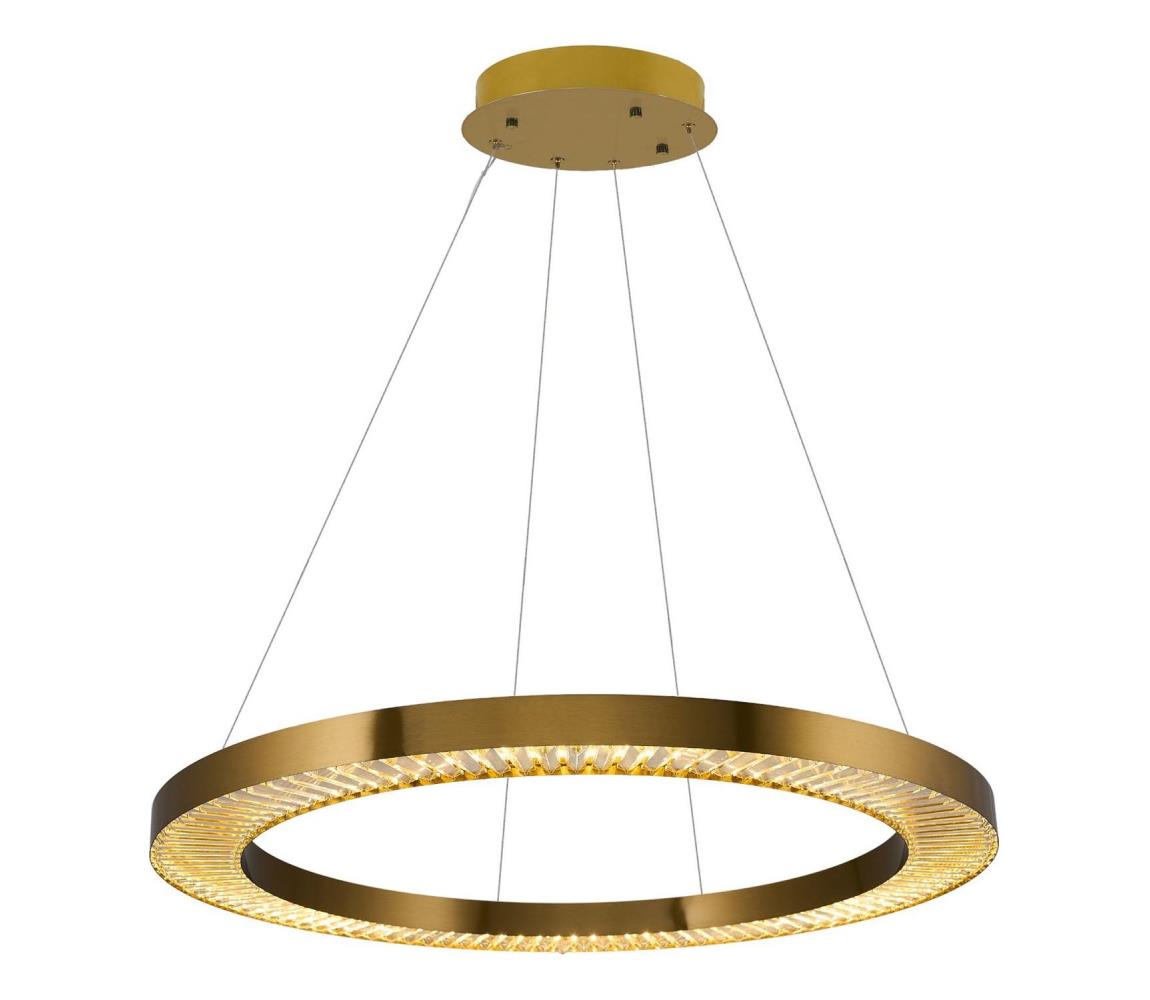 LED Lampa wisząca JESI LED/90W/230V 3000K średnica 100 cm brązowa