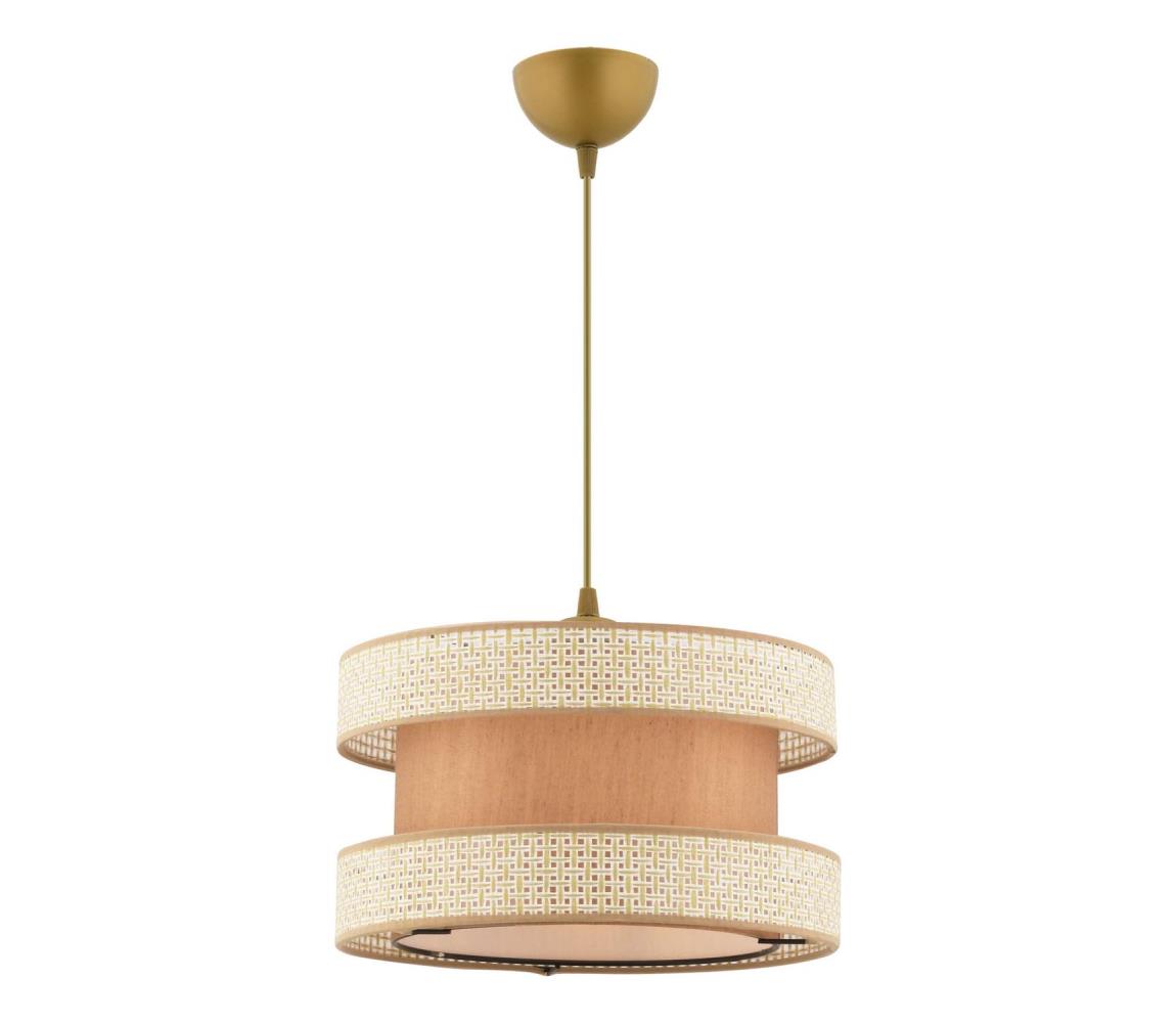 Lampa wisząca HALO 1xE27/60W/230V beżowa/kremowa