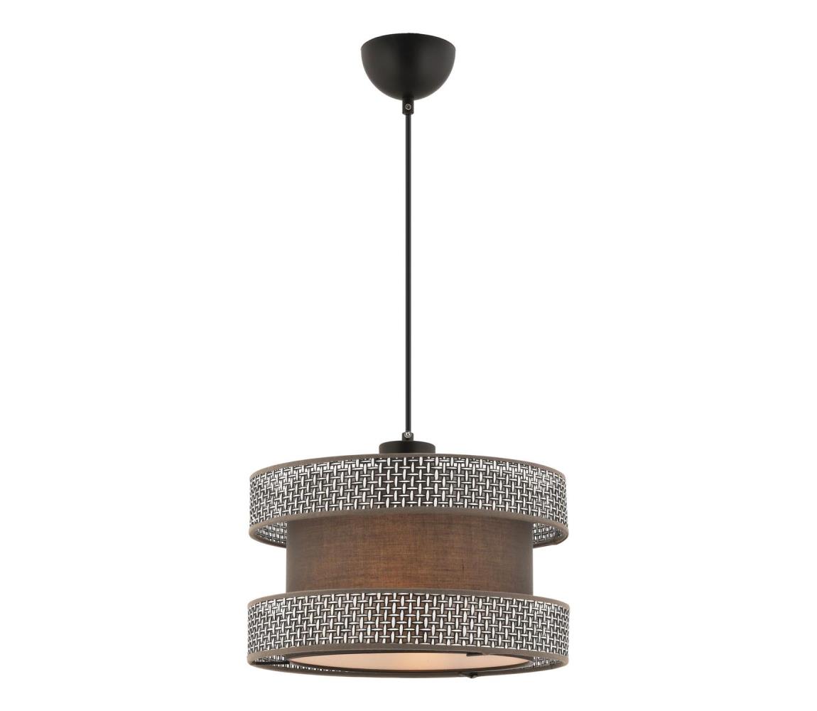 Zawieszka HALO 1xE27/60W/230V brązowa/szara