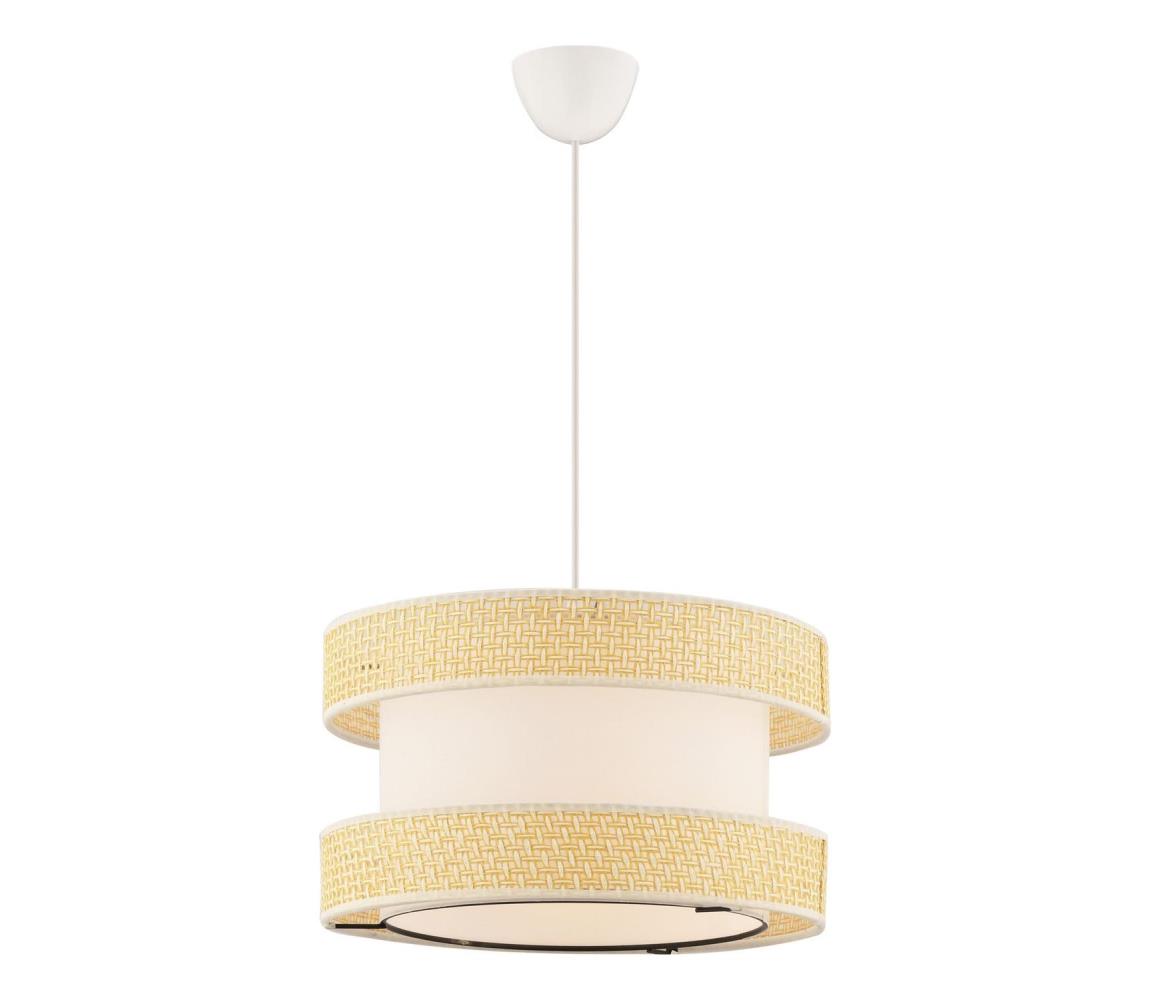 Lampa wisząca HALO 1xE27/60W/230V kremowa/beżowa