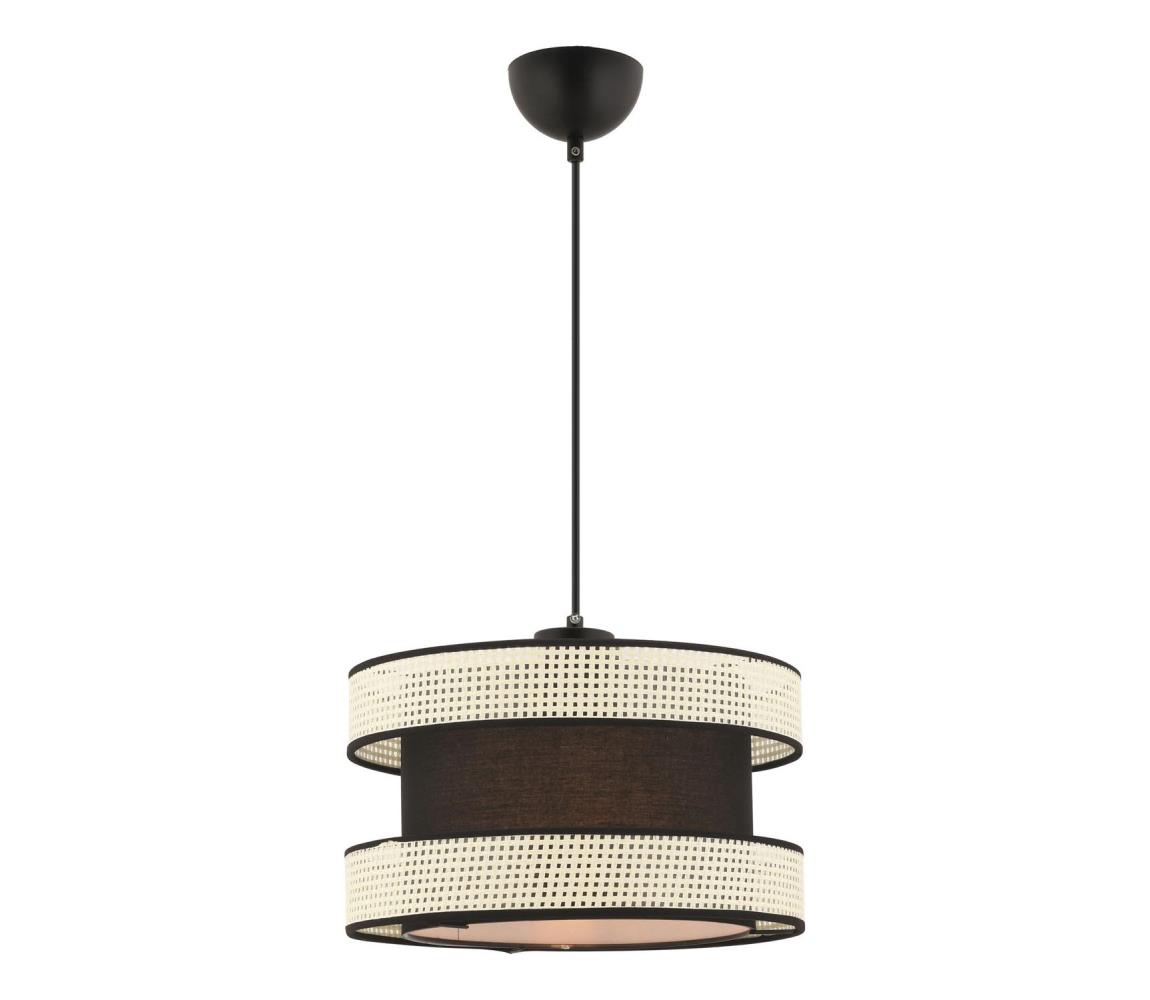 Lampa sufitowa HALO 1xE27/60W/230V czarna/kremowa