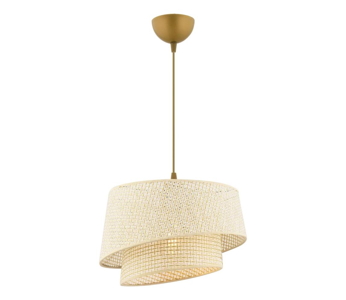 Lampa wisząca BARETTE 1xE27/60W/230V kremowa