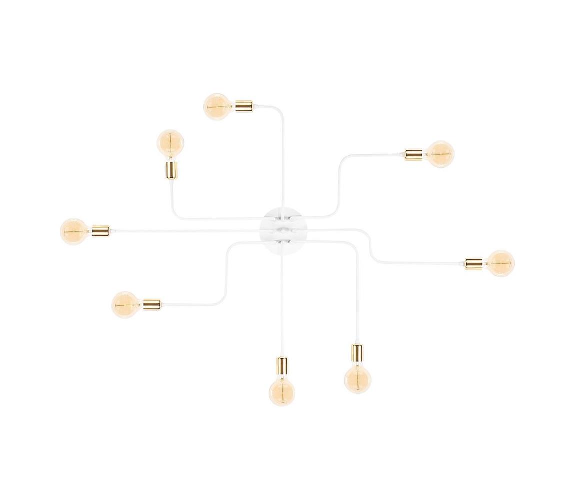 Lampa sufitowa TRUVA 8xE27/40W/230V biała/złota