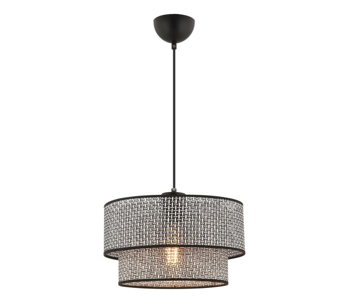Lampa wisząca ECHO 1xE27/60W/230V szara/czarna