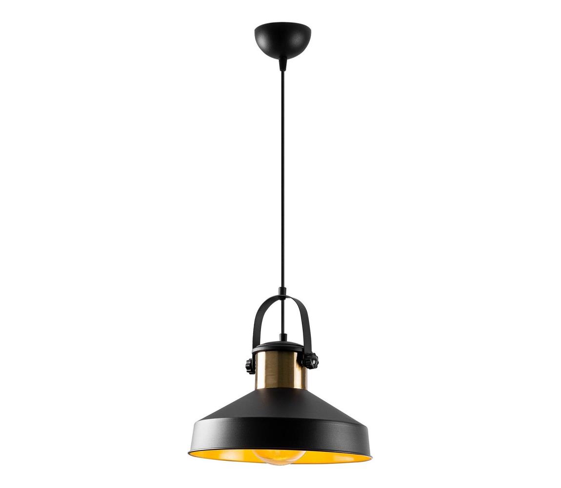 Lampa wisząca DODO 1xE27/40W/230V czarna/brązowa