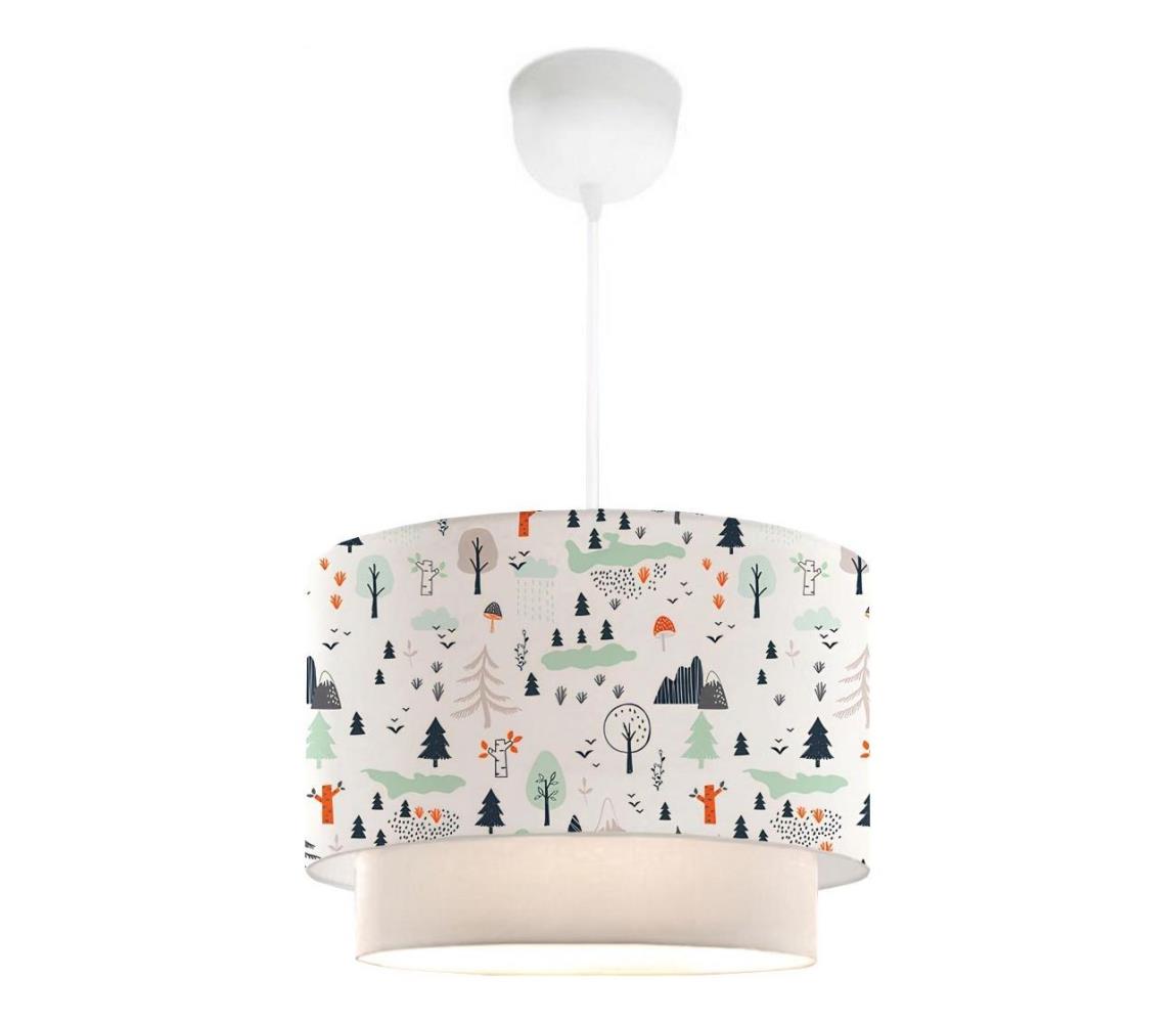 Lampa dziecięca CANDY 1xE27/40W/230V biała/wielokolorowa