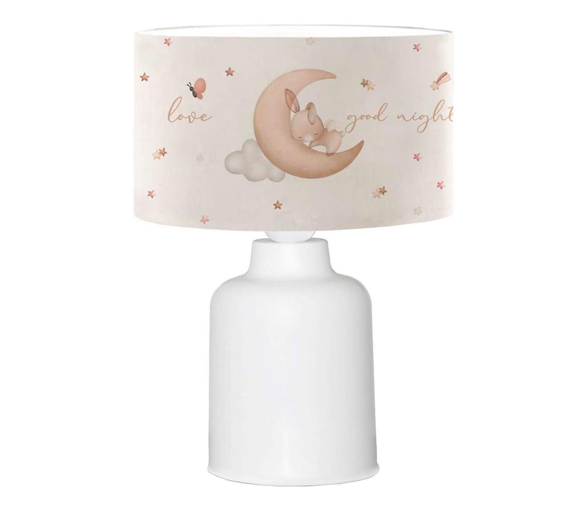 Dziecięca lampka CANDY 1xE27/40W/230V biała/beżowa