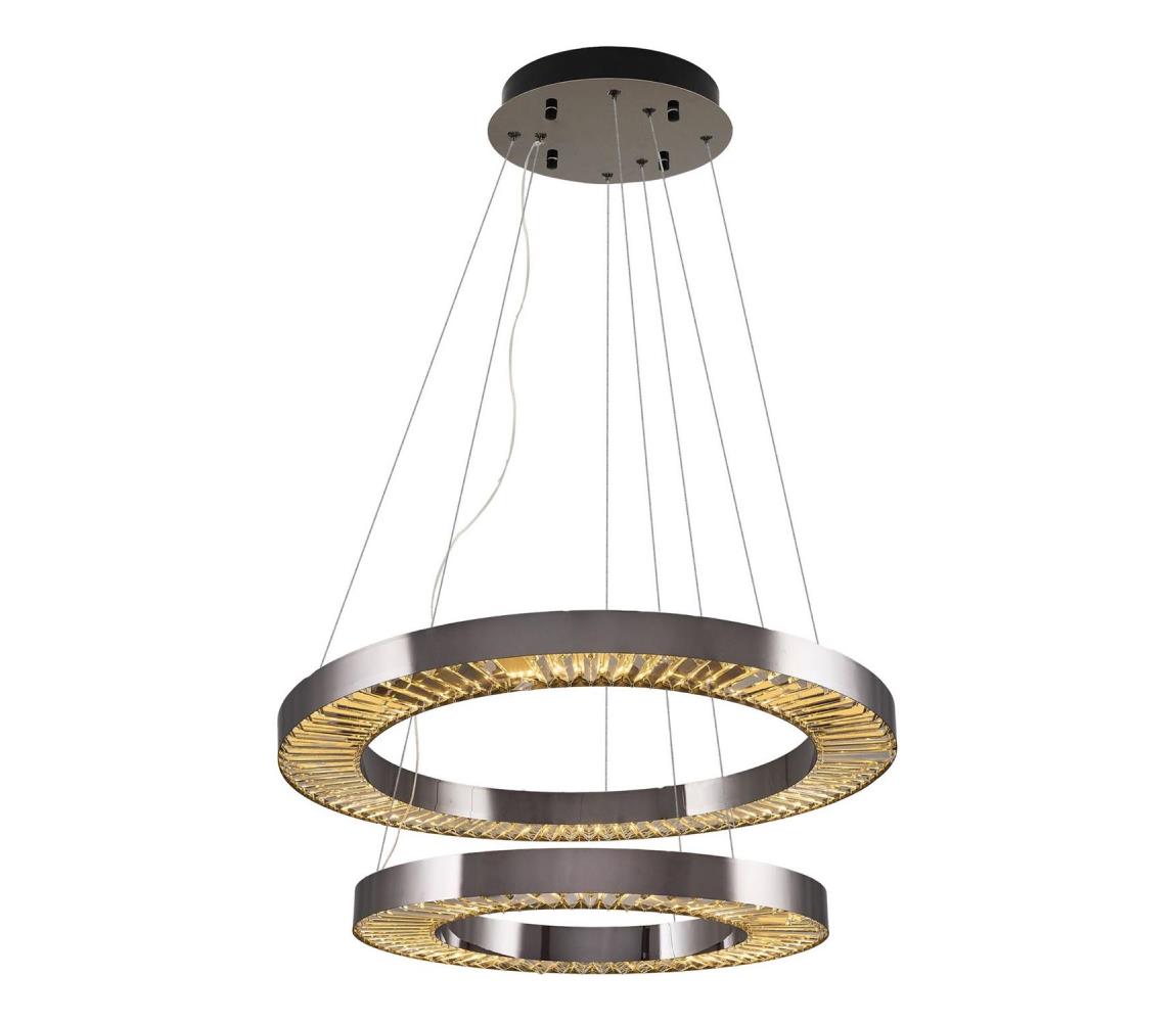 Lampa wisząca LED JESI LED/140W/230V 3000K średnica 100 cm srebrna