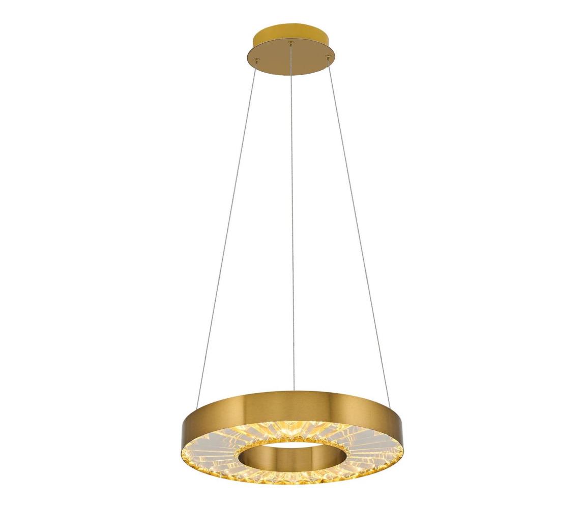 LED Lustr na lanku JESI LED/35W/230V 3000K pr. 40 cm brązowa