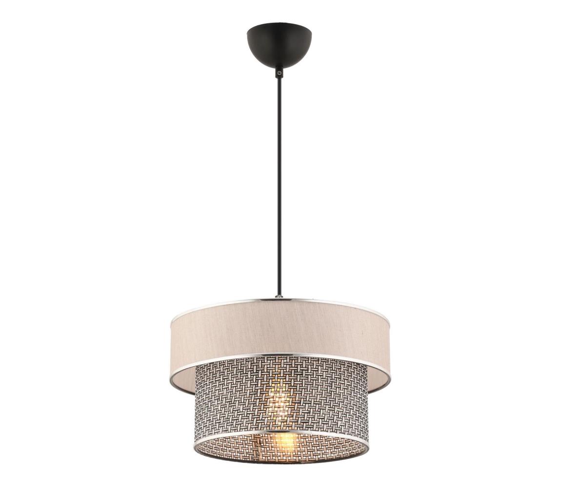 Lampa wisząca ERO 1xE27/60W/230V kremowa/szara