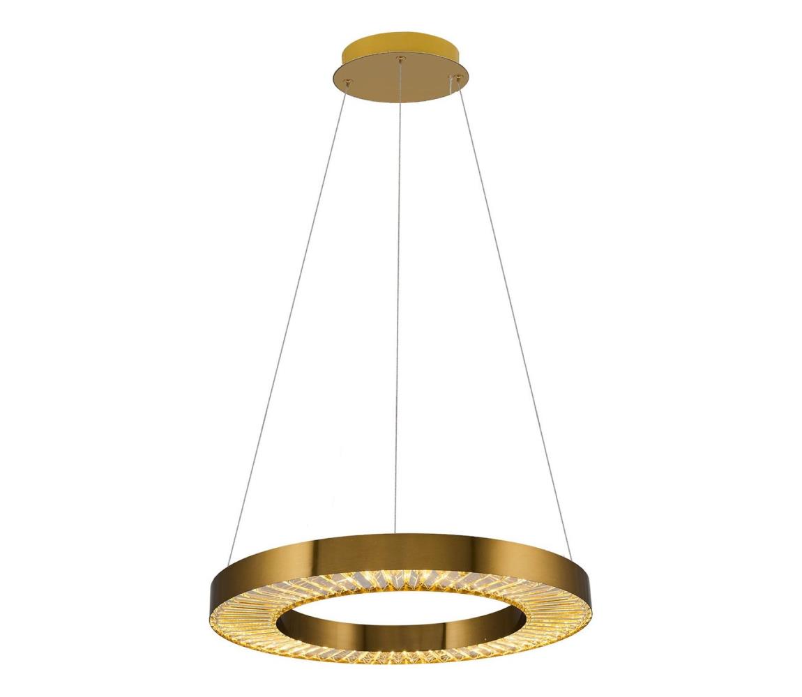 LED Lampa wisząca na linkach JESI LED/35W/230V 3000K Ø 60 cm brązowa
